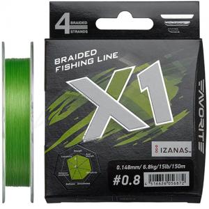 Шнур Favorite X1 PE 4x 150m (L. green)