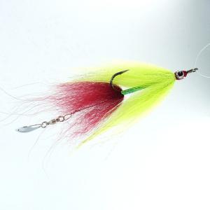 Стример на двійнику "Javelina Mini" Red-Chartreuse 12 см