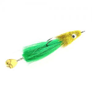 Стример на двійнику "Javelina" Yellow-Chartreuse 15 см