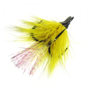 Мушка на трійнику для вертушки Yellow