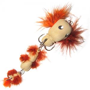 Мандула імітація бичка з пір\'ям Beige