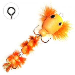 Мандула імітація бичка з пір\'ям оранжева