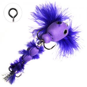 Мандула імітація бичка з пір\'ям фіолетова
