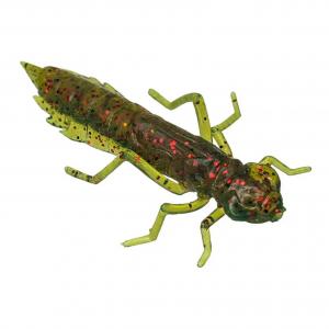 Силікон FishUP Dragonfly 0.75" #019 - Motor Oil/Red (12шт.),