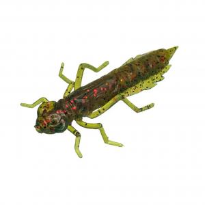 Силікон FishUP Dragonfly 1.2" #019 - Motor Oil/Red (10шт.)