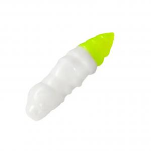 Силікон FishUP Pupa (Cheese) 0.9" #131 - White/Hot Chartreuse (12шт.)