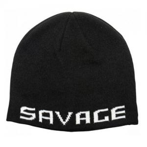 Шапка Savage Gear Logo Beanie One size колір: black/white