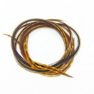 Пір'я сідла півня WHITING Cock Feathers - Grizzly-Brown+Brown [Грізлі-коричневий+коричневий]