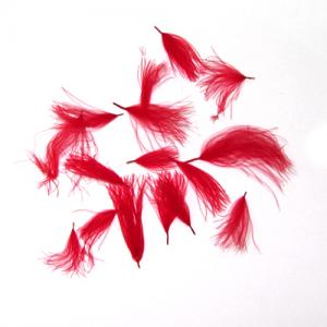 Пір`я качки WAPSI C.D.C Puffs - Red [Червоний]