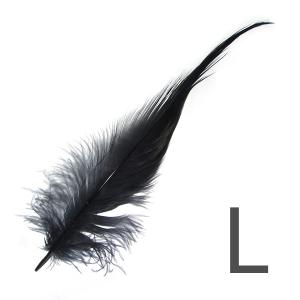 Пір'я чаплі шийні STRIKE Heron Feathers - Black [Чорний]