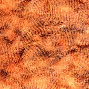 Пір'я марабу грізлі  HENDS Grizzly Marabou - Fluo Orange Black [Флуо оранжево-чорний]