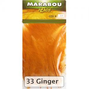 Пір'я марабу HENDS Marabou - Ginger [Оранжево-коричневий]