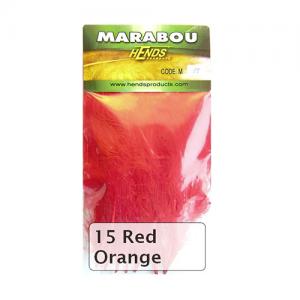 Пір'я марабу HENDS Marabou - Orange Red [Оранжево-червоний]