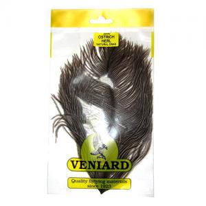 Перо страуса Veniard Ostrich herl Dyed - Grey Drab [Сірий тьмяний]