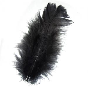 Пір'я індика покривні маленькі STRIKE Mini Blanket Turkey Feathers - Black [Чорний]