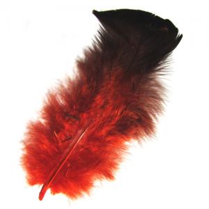 Пір'я індика покривні маленькі STRIKE Mini Blanket Turkey Feathers - Burnt Orange [Вигорівший оранж]
