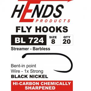 Гачки HENDS Streamer Barbless BL 724/25