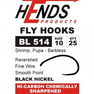 Гачки HENDS Shrimp Pupa Barbless BL 514/25