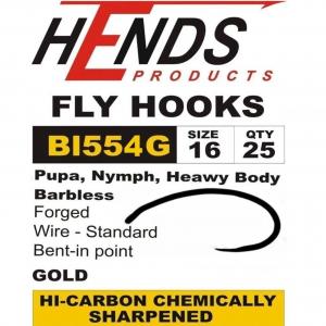 Гачки HENDS Pupa Nymph Gold BL 554/25