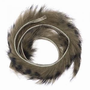 Смугасті смужки хутра кролика HENDS Zonker Strip Barred - Dark Olive Black [Темно-оливковий черный]