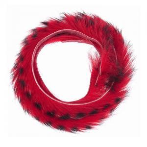 Смугасті смужки хутра кролика HENDS Zonker Strip Barred - Red [Червоний]