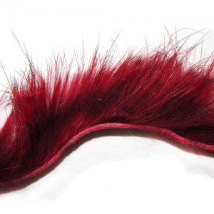 Смужки хутра кролика поздовжні STRIKE Rabbit Strip - Dark Red [Темно-червоный]