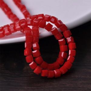 Підсадка для мормишки Сирний кубик Red 4,0мм (10шт)