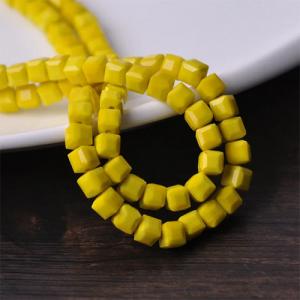 Підсадка для мормишки Сирний кубик Yellow 4,0мм (10шт)