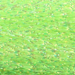 Twisted fibers HEDRON Flashabou Accent - Fluo Chartreuse/Pearl [Green/pearl]