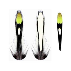 Імітація глазкового пір'я джунглевого півня SYBAI Jungle Cock Substitute - Green [Зелений]