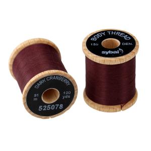 Монтажна нитка SYBAI Body Thread - Dark Cranberry [Темно-журавлинний]