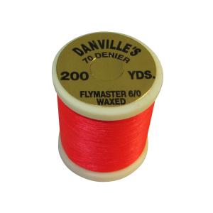 Монтажна нитка DANVILLE`S Flymaster 6/0 Nylon Thread - Fluo Fire Orange [Вогняний флуо-помаранчевий]