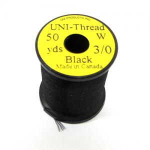 Монтажна нитка UNI Thread 3/0 - Black [Чорний]
