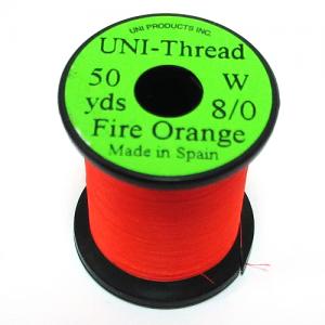 Монтажна нитка UNI Thread 8/0 - Fire Orange [Полум\'яно-помаранчевий]