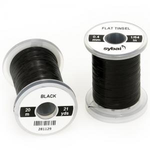 Плоский люрекс SYBAI Flat Tinsel - Black [Чорний]