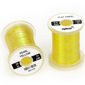 Плоский люрекс SYBAI Flat Tinsel - Pearl Yellow [Перламутровий жовтий]