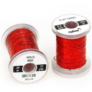 SYBAI Holographic Flat Tinsel - Red