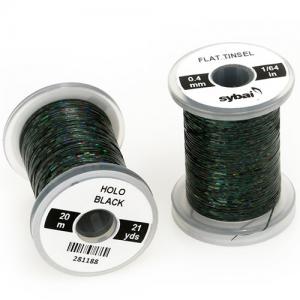 SYBAI Holographic Flat Tinsel - Black