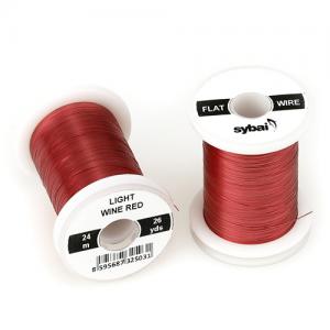 Дріт SYBAI Flat Color Wire - Light Wine Red [Світлий винно-червоний]