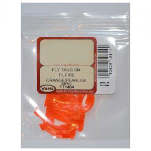 Силіконові хвости для в'язання стримерів WAPSI Fly Tails - Fl.Fire Orange/Pearl