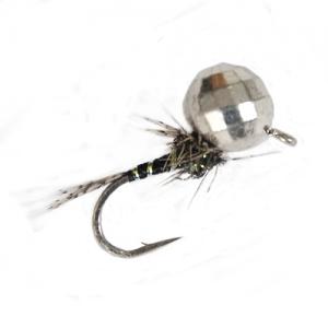 Мормишка вольфрам гранована срібло - Black [Чорна]