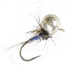 Мормишка вольфрам куля срібло - White VinilRib [Біла]