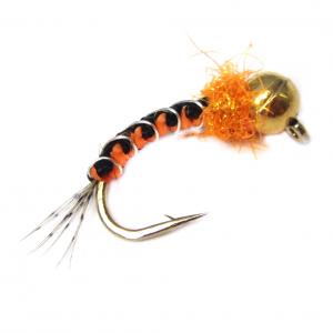 Німфа з вольфрамовою головкою Tungsten Woven Polish Nymph Black