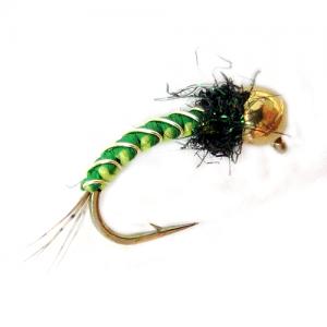 Німфа з вольфрамовою головкою Tungsten Woven Polish Nymph Olive
