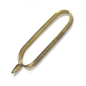 Затиск для пера STRIKE Flat Brass Hackle Pliers